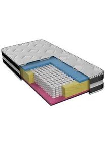 Boxxx Taschenfederkernmatratze , Weiß , Textil , H2 + H3 , 90x200 cm , Oeko-Tex® Standard 100 , wendbar, atmungsaktiv, alternative Größen erhältlich, Wendematratze , Schlafzimmer, Matratzen