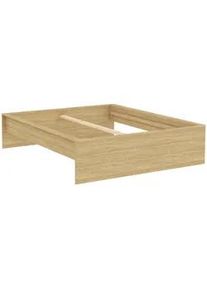 Hom´in Hom`in Bettrahmen , Eichefarben , Holzwerkstoff , 160x200 cm , in verschiedenen Holzdekoren erhältlich, in verschiedenen Größen erhältlich , Schlafzimmer, Betten, Bettgestelle- Einzelteile, Bettrahmen