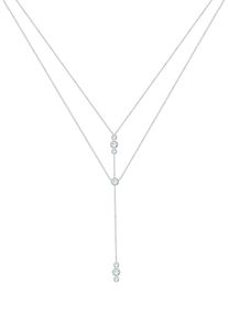 Elli Dames Ketting zilver / wit 45