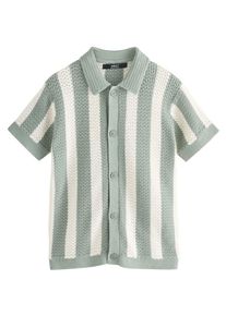 next Kardigan dla chłopców pastelowy zielony / offwhite Rozmiar 110