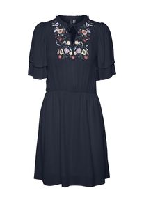 Vero Moda Curve Dames Blousejurk 'Sina' marine / lichtblauw / lila / vuurrood 54
