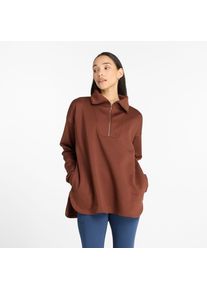 New Balance Dames Sportief sweatshirt chocoladebruin XXS