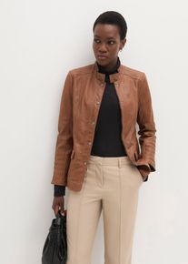 Leren jas van lamsnappa - bruin - maat 36 - nappaleer - bonprix