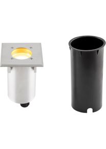 EVN Lichttechnik EVN FAUNA LED Bodeneinbau, quadratisch, inkl. Leuchtmittel, IP66, 230V, 4,6W, 2700K, 355lm, EDS / Alu (674210527)