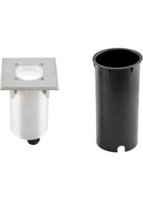 EVN Lichttechnik EVN FAUNA LED Bodeneinbau, quadratisch, inkl. Leuchtmittel, IP66, 230V, 4,6W, 4000K, 390lm, EDS / Alu (674210504)