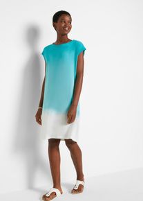 T-Shirtkleid aus Bio-Baumwolle, blau, Größe 44/46 (L), 100% Baumwolle, bonprix
