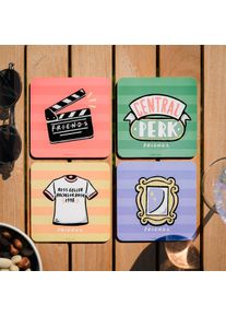 Set di 4 sottobicchieri Friends