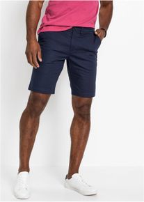 Chino-Bermuda Regular Fit, blau, Größe 46, mit Baumwolle, bonprix