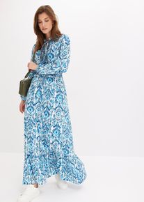 bedrucktes Maxikleid, weiß, Größe 48/50 (XL), bonprix