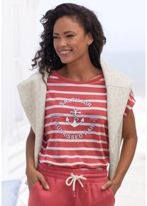 H.I.S. H.I.S T-shirt met korte mouwen (1-delig) dames t-shirts maat 32/34 rood
