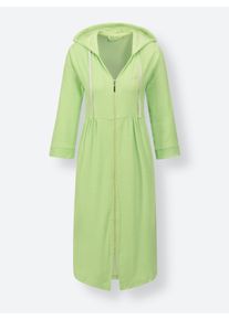 feel good Dames Badjas in resedagroen ,maat 36/38, Witt, 80% Katoen, 20% Polyester