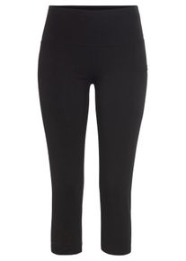 active by Lascana Dames 3/4-legging in zwart ,maat 32/34, Witt, 95% Katoen, 5% Elastan
