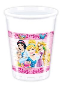 Procos 8 gobelets en plastique Disney Princesses Sweet Daydreams 200 ml