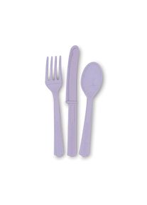 UNIQUE Servizio di posate per feste Luise Lavender 18 pezzi