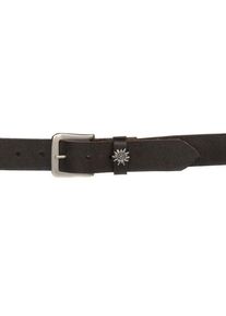 Ceinture de costume marron avec edelweiss