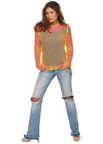 mottoland Chemise en mesh fluo orange