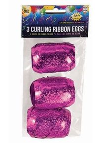 Bristol 3 rubans cadeaux holographiques fuchsia
