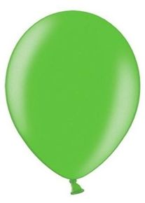 partydeco 100 ballons métalliques Celebration vert 23cm