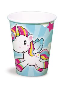 Folat 8 bicchieri unicorno 250ml (10er Multipack)