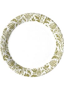 Procos 8 assiettes en papier Golden Royal Flower 23cm