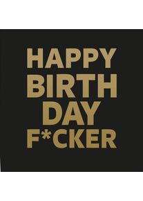 Folat 20 tovaglioli Happy Birthday F-cker 33cm (5er Multipack)