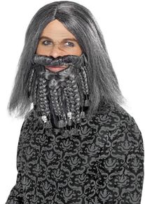 Smiffys Perruque de pirate de l'âge de pierre grise