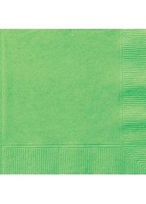 UNIQUE 20 serviettes Vera vert citron 33cm