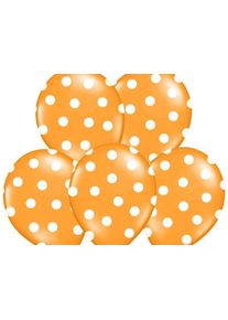 partydeco 6 balloner prikker orange 30 cm
