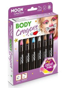 Smiffys Zestaw 6 kredek karnawałowych do ciała