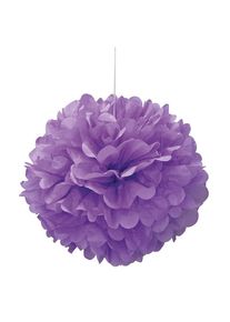UNIQUE Pompon moelleux violet 40cm