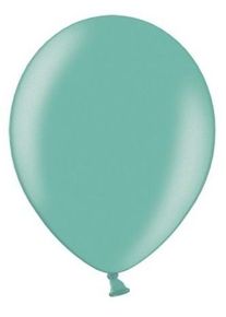 partydeco 10 ballons métalliques Partystar aigue-marine 23cm