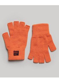 Superdry Damen Workwear Strickhandschuhe Orange - Größe: S/M