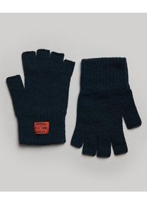 Superdry Damen Workwear Strickhandschuhe Marineblau - Größe: S/M