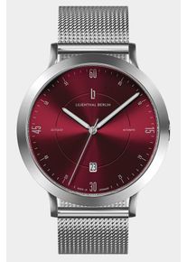 Zeitgeist Automatik - Men's watch - Silver Bordeaux - Sapphire crystal - Mesh silver brushed - 42,5 mm - Schweizer Automatikwerk - Lilienthal Berlin