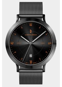 Zeitgeist Automatik - Men's watch - Dark Silver Orange - Sapphire crystal - Mesh anthracite brushed - 42,5 mm - Schweizer Automatikwerk - Lilienthal