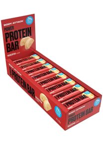 Body Attack Sports Nutrition Body Attack Power Protein Bar, 24 x 35 g Riegel, Marzipan