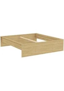 Hom´in Hom`in Bettrahmen , Eichefarben , Holzwerkstoff , 180x200 cm , in verschiedenen Holzdekoren erhältlich, in verschiedenen Größen erhältlich , Schlafzimmer, Betten, Bettgestelle- Einzelteile, Bettrahmen