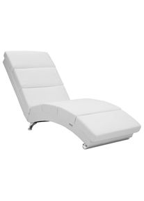 Casaria Relaxliege London Weiß Kunstleder
