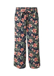 Only Dames Bandplooibroek 'ONLNOVA' navy / olijfgroen / koraal 40