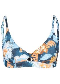Seafolly Women's Spring Festival Twist Front Bralette Bikini top Women (34, blue)