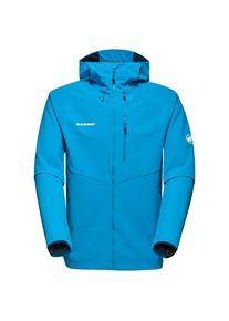 Mammut Ultimate Comfort SO Hooded Jacket Softshell jacket Men (L, blue)
