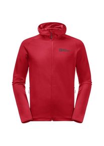 Jack Wolfskin Baiselberg Hooded Full Zip Fleecevest Heren (M |rood)
