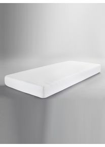 Dormisette unisex Molton hoeslaken in wit ,maat 200x200 cm, Witt, 100% Katoen