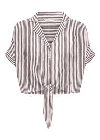Only, Damer, Bluse 'ONLPAULA', Marin / Offwhite, Størrelse XXL