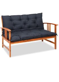 Detex Tuinbankkussen met Rugleuning Antraciet 100x110x8cm