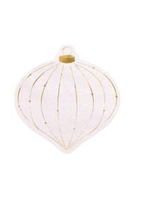 partydeco 20 servietter lyserøde julekugler 12cm