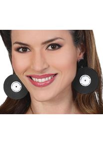 Orecchini in vinile da donna 6 cm (2er Multipack)