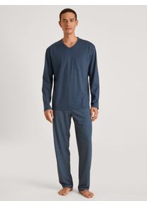 Calida Pigiama per Uomo, XL XL, Blu, Classici del comfort in un design stagionale