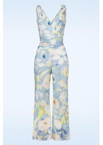 Bonnie Flower Jumpsuit in Hellblau