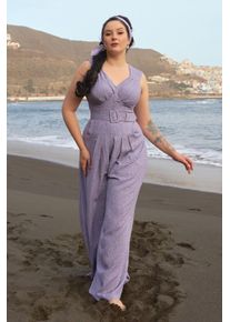 Miss Candyfloss Belicia-Violette Jumpsuit in Lavendel